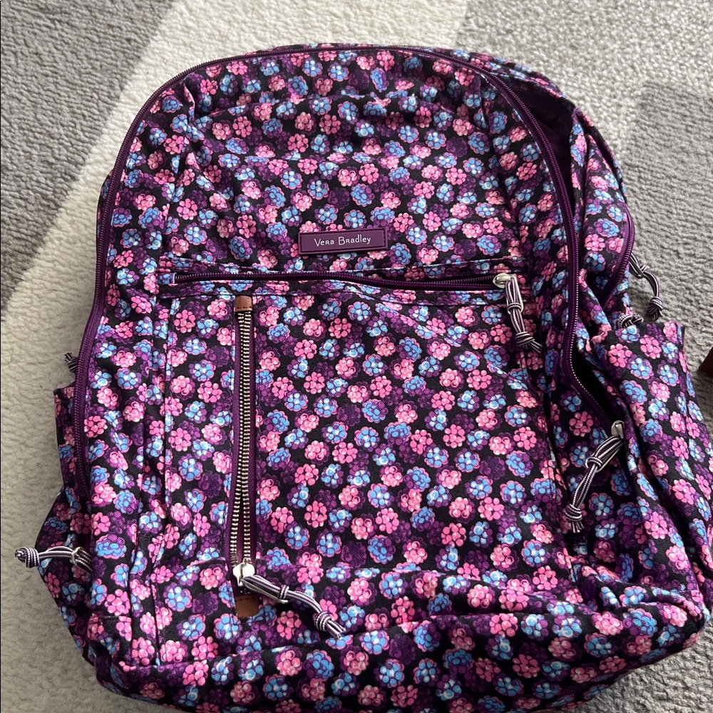 VERA BRADLEY Campus Large Backpack - BERRY BURST